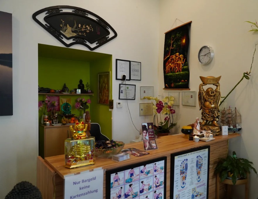 Empfangsbereich von Mai Thai-Massage